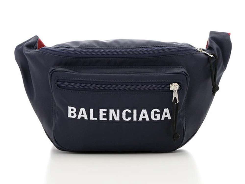 Balenciaga Waist Crossbody Bum Belt Bag Navy Blue Red